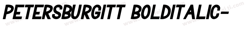 PetersburgITT BoldItalic字体转换